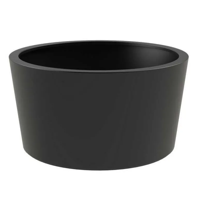 Store runde krukker i antrazit - Ø.95cm + Ø.120cm + Ø.150