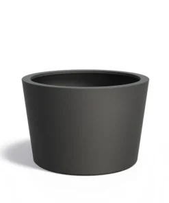 Store runde krukker i antrazit - Ø.95cm + Ø.120cm + Ø.150