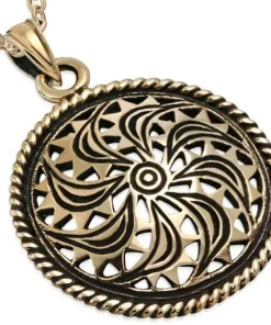 Sun Vedhæng I Bronze