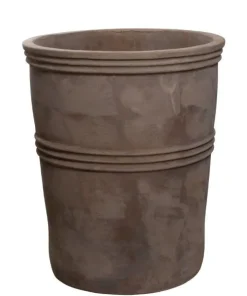 Terracotta Krukke H.53xØ.45 i Lys Choko