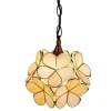 Tiffany blomster hængelampe - Ø.20cm