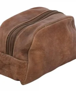 Toilet taske / clutch / penalhus i skind