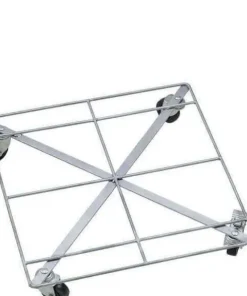 Trolley / Hjulsæt til firkantet rattan krukke