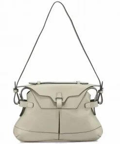 Urban modetaske i creme læder