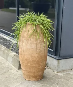 Vase med vintage mønster i Terracotta - H.65xØ.35
