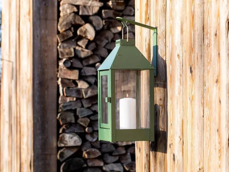 Vægkrog til lanterner / sort - hvid - galvaniseret - kobber - oliven