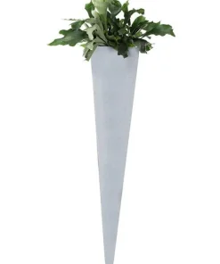 Vægkrukke i sandstone look - 150cm - hvid + grå + antrazit