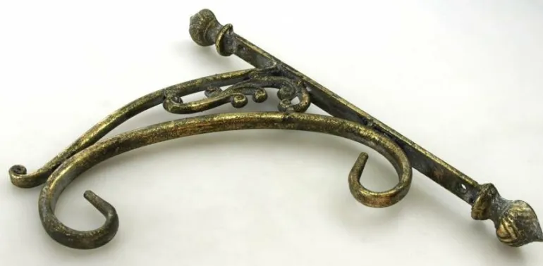 Vintage Ampelkrog / lanternekrog i guld antik