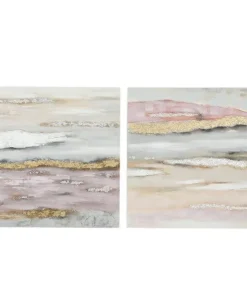 80x80cm Landscape Abstrakt oliemalerier på kanvas - sæt 2stk